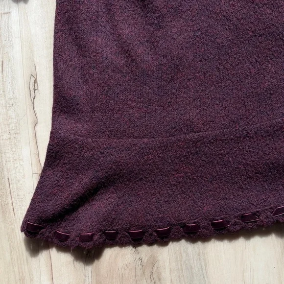 Nanette Lepore Plum soft Sweater suit Set - Picture 8 of 11